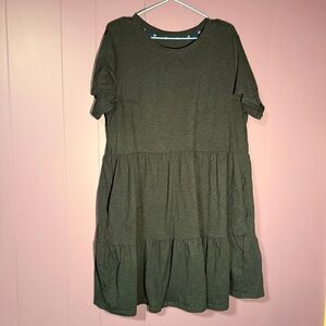 GAP Tiered T-Shirt Dress Size Large – Soft Cotton Casual Fit